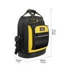 Batoh na nářadí s více kapsami 43 × 38 × 20 cm voděodolný pracovní batoh pro přehledné uložení nářadí a organizaci 3