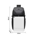 Batoh přes rameno vodotěsný s ochranou proti krádeži 40 × 12 × 22 cm lehký ležérní batoh pro každodenní nošení 5