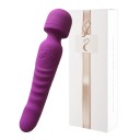 Bâton de massage Magic wand réversible avec vibrations pour le massage des muscles et des articulations, satisfaction érotique et alimentation USB. Emballage discret 1