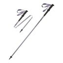 Bâton de trekking 120 cm pliable à 37 cm ultraléger avec verrouillage rapide des sections, dragonne et rondelle au-dessus de la pointe 9