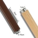 Baton magnetic pentru unghii 11 x 1,28 cm Cu trei magneți Mâner din lemn Magnet pentru lac cu gel Efect ochi de pisică Nail 5