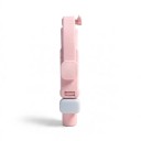 Baton selfie cu trepied și telecomandă Bluetooth Baton telescopic din aluminiu Suport rotativ pentru telefon 360° Roz pentru călătorii și excursii 1