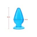 Bâtonnet anal en silicone 4 x 9 cm forme ergonomique surface lisse matériau flexible entretien facile gels lubrifiants spéciaux emballage 8