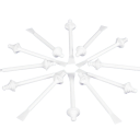 Bâtonnets jetables pour l'épilation à la cire du nez et des sourcils Bâtonnets jetables pour l'épilation des poils dans le nez 50 pièces 2