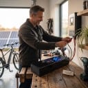 Batteri til elektrisk scooter 36 V Erstatningsbatteri med T- og DC-stik Sort krympeindpakning Flad aflang form Til scootere på 36 V 4