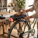 Batteria elektrokerekekhez hátsó csomagtartóra záras világítással 36 V 21 Ah 756 Wh LG MJ1 18650 Akkumulátor Fekete szín Motorhoz akár 500 W 5