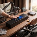 Batteria elektromos robogóhoz 36 V Pótló akkumulátor XT60 és DC csatlakozókkal Fekete zsugorcső Lapos forma 36 V-os robogókhoz 4