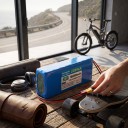 Batteria litio ricaricabile per monopattino elettrico LIDIKALA 36 V 10S2P Connettori XT30 e JST Celle 18650 186 x 66 x 38 mm Colore blu 4