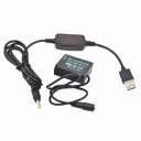 Batterie factice avec câble d'alimentation pour appareil photo Lumix 1