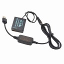 Batterie factice avec câble d'alimentation pour appareil photo Lumix 2