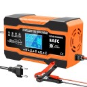 Batterieladegerät 12 V 12 A Intelligentes Pulsreparatur Ladegerät mit LCD-Display für Blei-, AGM- und GEL-Akkus EU-Stecker 2