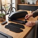Batterikasse til elcykel ChamRider Polly DP-7 Med lås og nøgler 52 V 70 celler Plastdæksel Sort farve Til DIY bygning af batteri 6