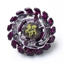 Battle Spinning Top with Metal Elements for Spinning Top Battles Diameter approx. 4 cm Detailed shaped rim and coloured symbol in the centre 29