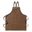 Baumwollküchenz apron 74x68 cm Unisex Schürze zum Kochen, Grillen, Bar, Restaurant, Café, Studio, Arbeitsuniform 8