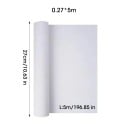 Baumwollleinwand 5m Rolle weiß leer für Ölmalerei und Acrylpigmente künstlerisches Malen Breite 27 cm professionelle Leinwand 4