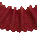 Baumwollstoff mit Spitzenrand 91 cm Dekorative Baumwolltextilie zum Nähen, Verzieren von Kleidung, Textildekoration, Handarbeit 9