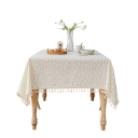 Baumwolltischdecke 110 x 170 cm Rechteckige Tischdecke mit Blumenmuster Mehrere Farbvarianten Tischdekoration für Esszimmer Haushaltsküchenausstattung 4