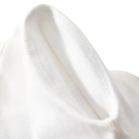 Bavlnadoverall för nyfödda med lång ärm och O-urringning Vit unisex overall med tecknade motiv och knäppning med knappar 4