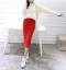 Bavlnená dámska módna sukňa - Červená 3