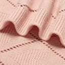 Bavlněná dětská pletená deka 70x90 cm Mimixiong Zavinovačka do kočárku Deka do postýlky Měkká pro miminka Spací přikrývka 3