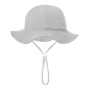 Bavlnený dětský klobouk se zavazováním Obvod hlavy 34–39 cm Kšilt 23 cm Hloubka 13 cm Baby klobouček 3–12 měsíců 5