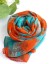 Bawełniany szalik damski w kwiaty J1660 11