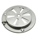 BBQ gril szellőző ventilátor zár 9,5x9,5x3 cm Levegő áramlás szabályozó nyílás a sütőhöz és a tesztkamrához 6