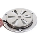 BBQ Grill Exhaust Vent Flap in Stainless Steel 9.5x9.5x3 cm Ventilation Opening for Airflow Regulation in Ovens and Testing Chambers 2