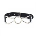 BDSM mondspreider met metalen haak om de mond te openen en leren halsband, verstelbare maat, voor dominantiespelletjes, Discrete verpakking 2