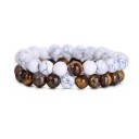 Beaded Bracelets for Couples 2 pcs 12