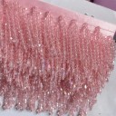 Beaded Fringe Ribbon 45 cm Polyester Decorative Ribbon with Beads for Decorating Clothing, Dance Costumes and Textile Decorations 8