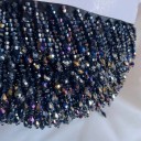 Beaded Fringe Ribbon 45 cm Polyester Decorative Ribbon with Beads for Decorating Clothing, Dance Costumes and Textile Decorations 10