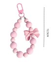 Beaded Mobile Phone Chain 12.5 cm Pink Decorative Phone Strap Mobile Phone Pendant Stylish Accessory 2