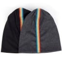 Beanie mit Regenbogenstreifen für Männer und Frauen Einfarbiger lockerer Beanie aus Baumwolle und Polyester Für Frühling und Herbst 7