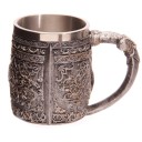 Becher in Form eines Schädels mit wunderschönem Design 5