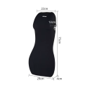 Bederní opěrka do auta s paměťovou pěnou ergonomický polštář cca 29 × 22 × 75 cm měkký povrch doplněk interiéru vozidla 4