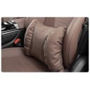 Bederní opěrka do auta z umělé kůže měkký pohodlný polštář cca 38 × 28 × 11 cm ergonomický doplněk interiéru vozidla 1