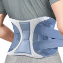 Bederní pás NEENCA nastavitelná zádová ortéza velikost XL obvod pasu 99 až 108 cm bionický podpůrný systém a 3D pletení modrá na záda 2