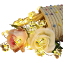 Bee String Lights 2 m 20 LED Warm White Decorative Battery Lights for Bedroom Terrace Balcony Party Wedding and Christmas Decoration 2
