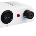 Beépített asztali porszívó körmökhez 6W Ezüst manikűr porszívó ventilátorral 4000 ford./perc EU csatlakozó ABS anyag 15×20×5 cm 3 zsákkal 5