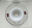 Beépített LED spotlámpa színes kerek 125 mm mennyezeti álmennyezet világítás energiatakarékos beépített világítás 4