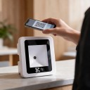 Beépített QR és vonalkód olvasó RFID 13,56 MHz Mifare, 86 × 86 mm, Wiegand USB RS485, fehér, beléptető és belépési rendszerekhez 6