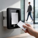 Beépített vonalkód- és QR-kód-olvasó R35D RFID 125 kHz EM, 86 × 86 mm, Wiegand/USB/RS485, fekete, beléptető és belépési kapukhoz 2