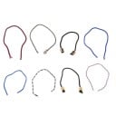 Begleri ζογκλερικό παιχνίδι για περιστροφή και ρίψη ανάμεσα στα δάχτυλα Πλεκτή κορδέλα με μεταλλικούς κυλίνδρους στις άκρες Μήκος 25 εκ. Τυχαίο χρώμα 2