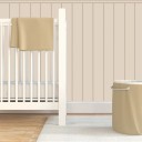 Beiger Wandtapetenpanel 50x112cm Papierdekoration für Wände Moderner Wandbelag 1