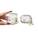 Bel étui floral pour AirPods 4 avec porte-clés Étanche Résistant aux rayures, chocs et taches Ajustement parfait pour une utilisation facile 4