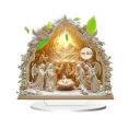 Belén navideño 2D de acrílico 20 x 19 cm Decoración con base Nacimiento de Jesús Ángeles Virgen María San José Reyes Magos Decoración de mesa 1