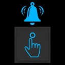 Bell Sticker 10 x 6 cm PET Glowing in the Dark Absorbs Daylight Illuminating Doorbell Button 2