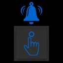 Bell Sticker 10 x 6 cm PET Glowing in the Dark Absorbs Daylight Illuminating Doorbell Button 3