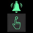 Bell Sticker 10 x 6 cm PET Glowing in the Dark Absorbs Daylight Illuminating Doorbell Button 4